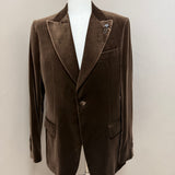 Giacca Lardini in Velluto "Attitude" – Marrone Cioccolato