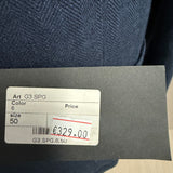 Giacca Doppiopetto Black Diamond Couture – Blu Herringbone