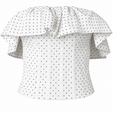 Top Zillah Pois Bianco