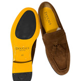 Doucal's – Mocassino Tassel in Suede Tabacco
