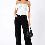 Top Zillah Pois Bianco