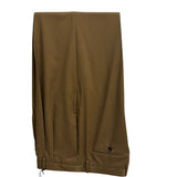Pantaloni classici Lardini di colore marrone per uomo, realizzati al 100% in pura lana vergine.