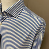 Camicia Xacus Active Shirt - The Journey Collection | No-Stiro Celeste a Righe