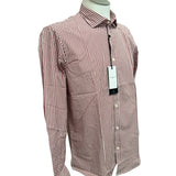 Camicia Hamaki-Ho – Rigata Bianco e Bordeaux