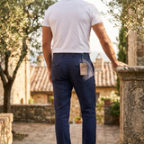 Pantaloni Berwich blu in cotone taglia 54