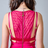 Abito tubino Elisabetta  Franchi con inserti in pizzo e spacco