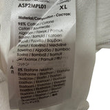 Polo Aspesi in Piqué di Cotone Stretch – Bianco