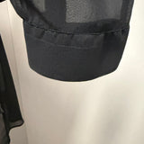 Camicia Lardini in Seta Trasparente - Nero