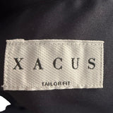 Camicia Xacus Tailor Fit - Blu Navy in Tessuto Stretch Albini