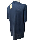 T-shirt Kangra in Lino Blu - Taglia 52 -