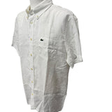 Camicia Lacoste – Regular Fit in Lino Bianco