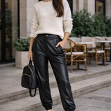 Pantalone jogger in ecopelle Liu Jo