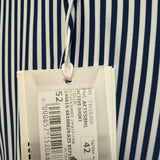 Camicia Xacus Active Shirt a Righe Bianche e Blu - Tailor Fit - Collo 42 (XL)