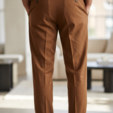 Pantaloni Briglia 1949 - Fresco Lana Marrone taglia 52