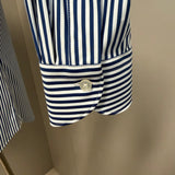 Camicia Xacus Active Shirt a Righe Bianche e Blu - Tailor Fit - Collo 42 (XL)