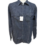 Camicia Western Xacus in Denim Scuro – Taglia XL collo misura 42