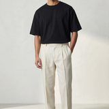 Pantalone Lardini Sartoriale - Misto Lana, Seta e Lino - Beige Chiaro