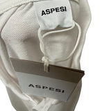 Polo Aspesi in Piqué di Cotone Stretch – Bianco