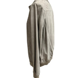 Giubbotto Bomber Emanuele Curci in Pelle Scamosciata - Sabbia Beige
