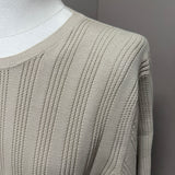 T-Shirt Manuel Ritz in Maglia Traforata - Beige