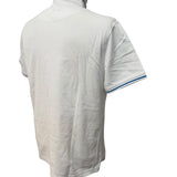Polo Harmont & Blaine Bianco in Piqué di Cotone – Collo Coreana Paisley Taglia M