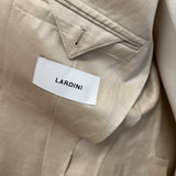 Abito Lardini Doppiopetto Beige in Lino e Seta - Taglia 50