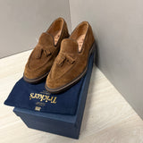 Mocassini Tricker's Elton in Camoscio Marrone con Nappine - Taglia 42 ½ (UK 8.5)