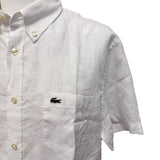 Camicia Lacoste – Regular Fit in Lino Bianco