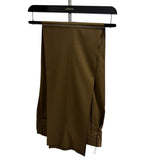 Pantaloni classici Lardini di colore marrone per uomo, realizzati al 100% in pura lana vergine.