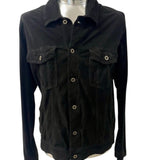 Camicia in Pelle Scamosciata Andrea D'Amico - Nera