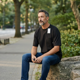 T-Shirt Sottogiacca Lardini in Cotone Filo di Scozia - Nero