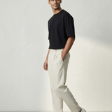 Pantalone Lardini Sartoriale - Misto Lana, Seta e Lino - Beige Chiaro