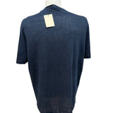 T-shirt Kangra in Lino Blu - Taglia 52 -