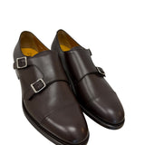 Scarpe Doucal’s Doppia Fibbia in Pelle Marrone – Made in Italy – Taglia 42