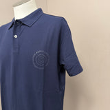 Polo Aspesi in Piqué di Cotone Stretch - Blu Navy