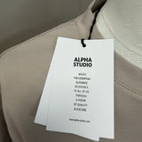T-Shirt Alpha Studio Interlock – Beige Stone taglia 48 over veste anche 50