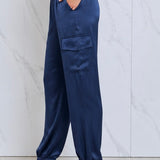 Pantalone Cargo Satinato