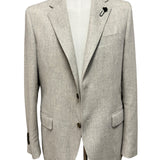Blazer Lardini in Lana Vergine e Cashmere - Grigio Melange