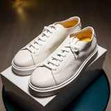 Sneakers Doucal's – Pelle Martellata Crema