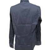 Camicia Xacus Tailor Fit - Blu Navy in Tessuto Stretch Albini