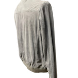 Giubbotto Bomber Emanuele Curci in Pelle Scamosciata - Sabbia Beige