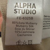 Alpha studio Polo Cashmere e Seta colore Beige