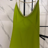 Top in Raso con Spalline Gioiello Liu Jo Verde Lime