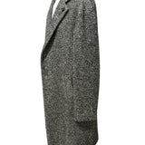 Cappotto Monopetto Lardini in Lana Spigata - Grigio Antracite