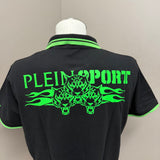 Polo Plein Sport "Swim" - Nero e Verde Neon