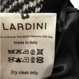 Cappotto Monopetto Lardini in Lana Spigata - Grigio Antracite