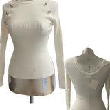 Maglia a costine con bottoni – Vicolo