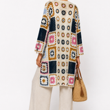 Cardigan Crochet Multicolor Boho Chic