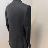 Giacca Lardini in 100% Lino con Rever a Lancia - Nero - Taglia 50