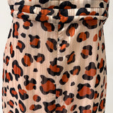 Abito Midi Animalier con Spalline Incrociate